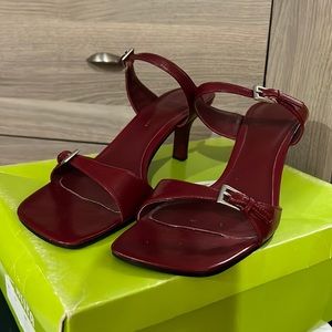 Red Open Toes Heel